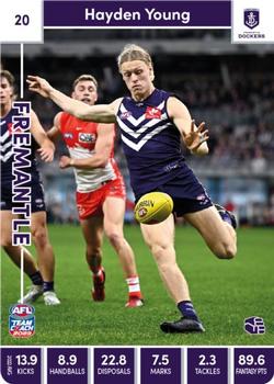 2023 AFL TeamCoach #20 Hayden Young Front